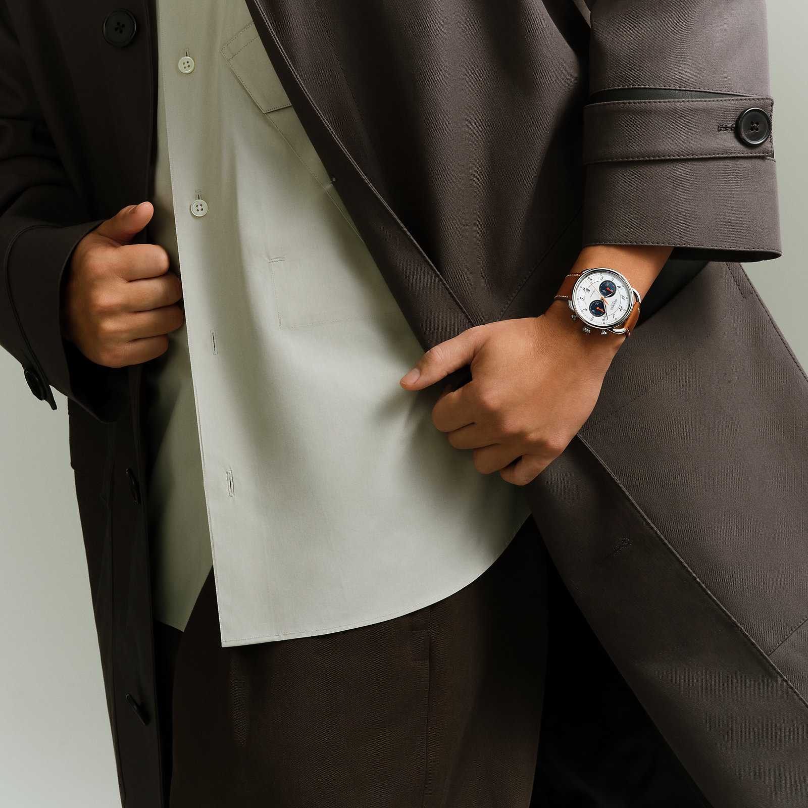 Arceau Chronographe watch, 42 mm
