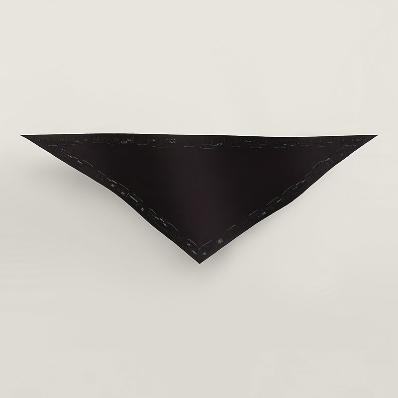 Complication Equestre embroidered triangle scarf