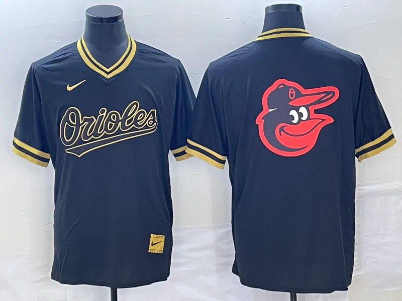 Men's Baltimore Orioles Black Replica Player Jersey