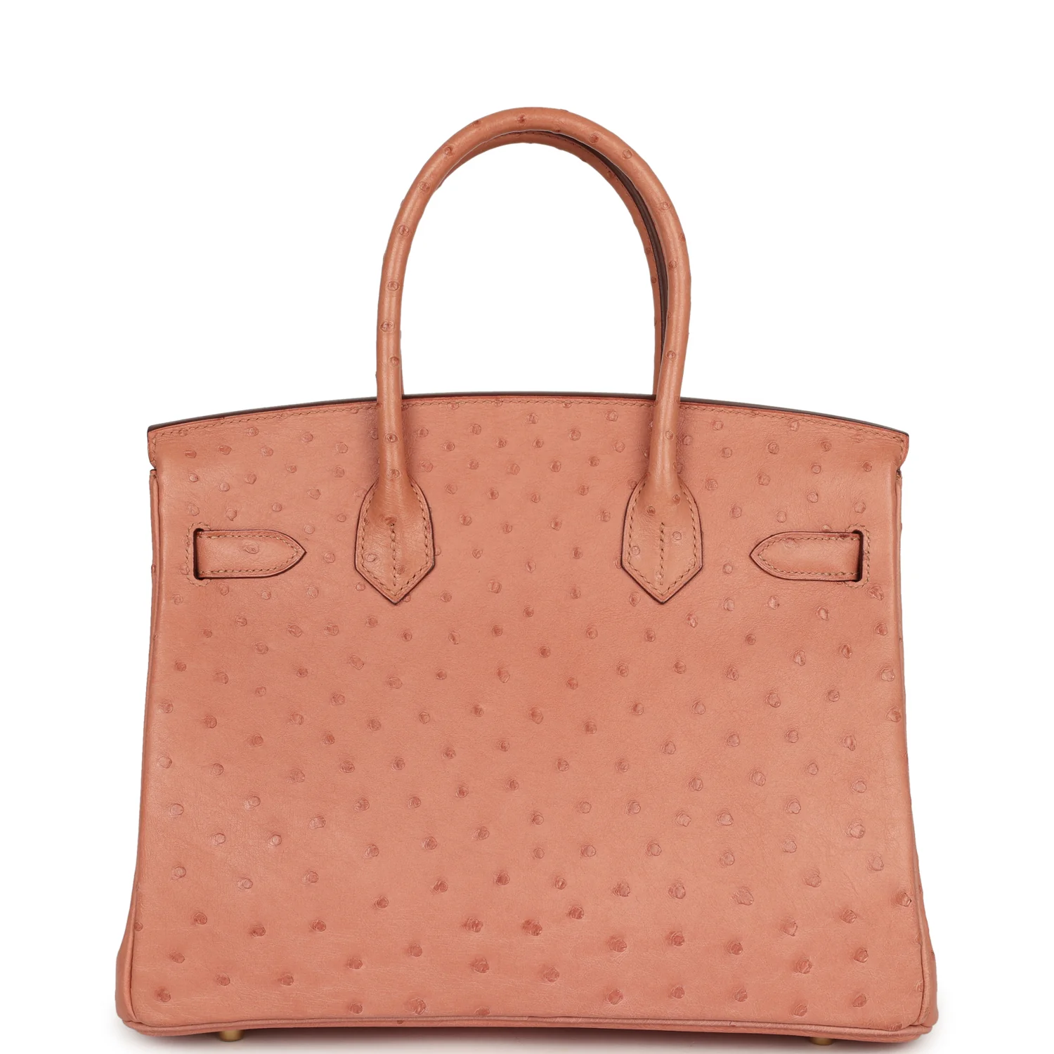 Hermes Birkin 30 Terre Cuite Ostrich Gold Hardware