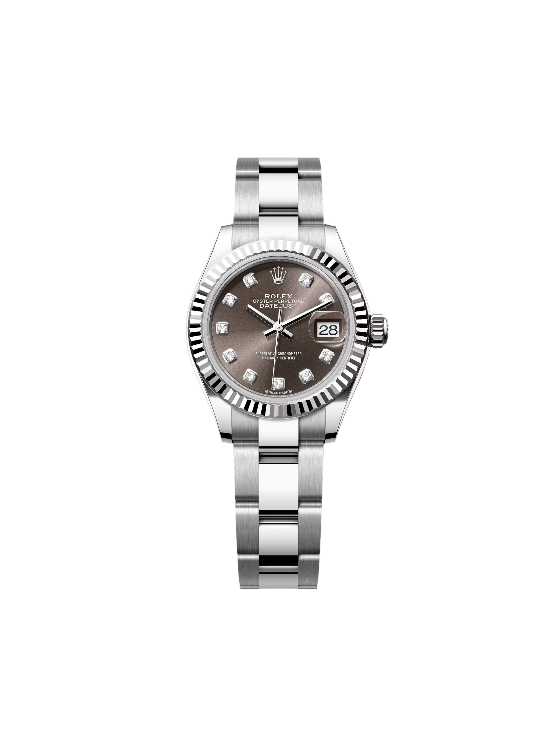 RLX Lady-Datejust 31mm 279174 Dark Grey Diamond Dial Oyster Bracelet