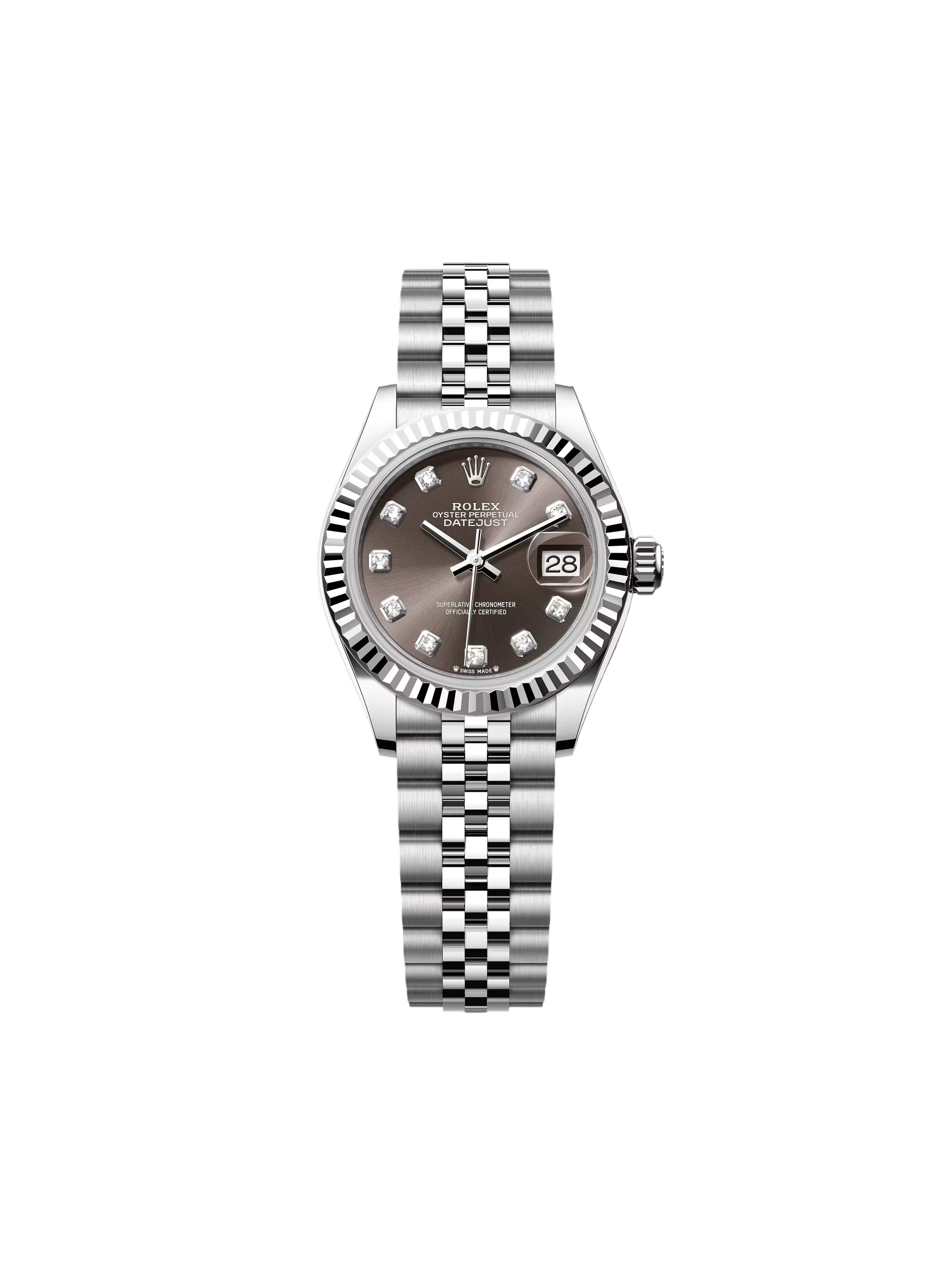 RLX Lady-Datejust 31mm 279174 Dark Grey Diamond Dial Oyster Bracelet