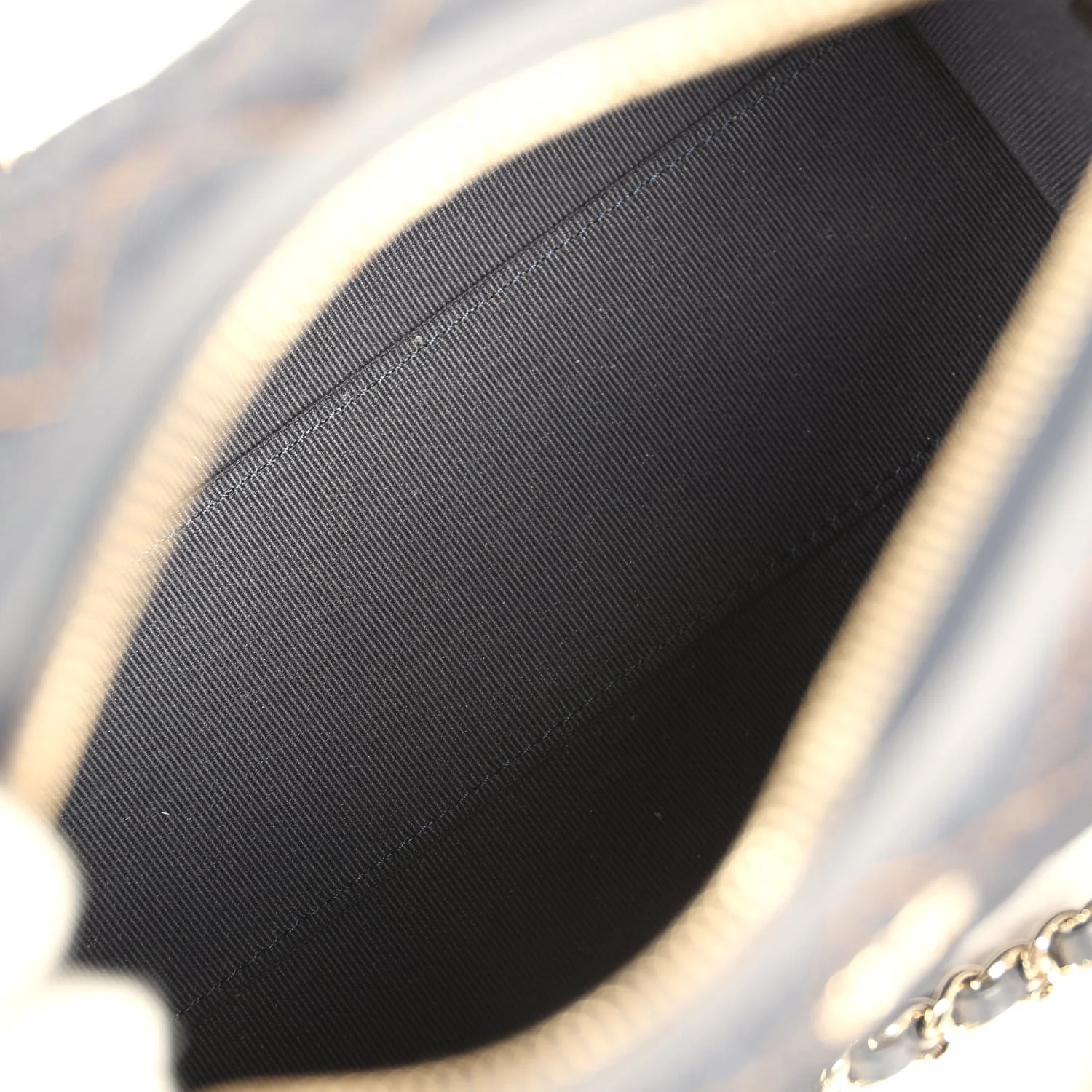 Chanel Mini Timeless Classic Barrel Bag with Chain Dark Blue Denim Light Gold Hardware