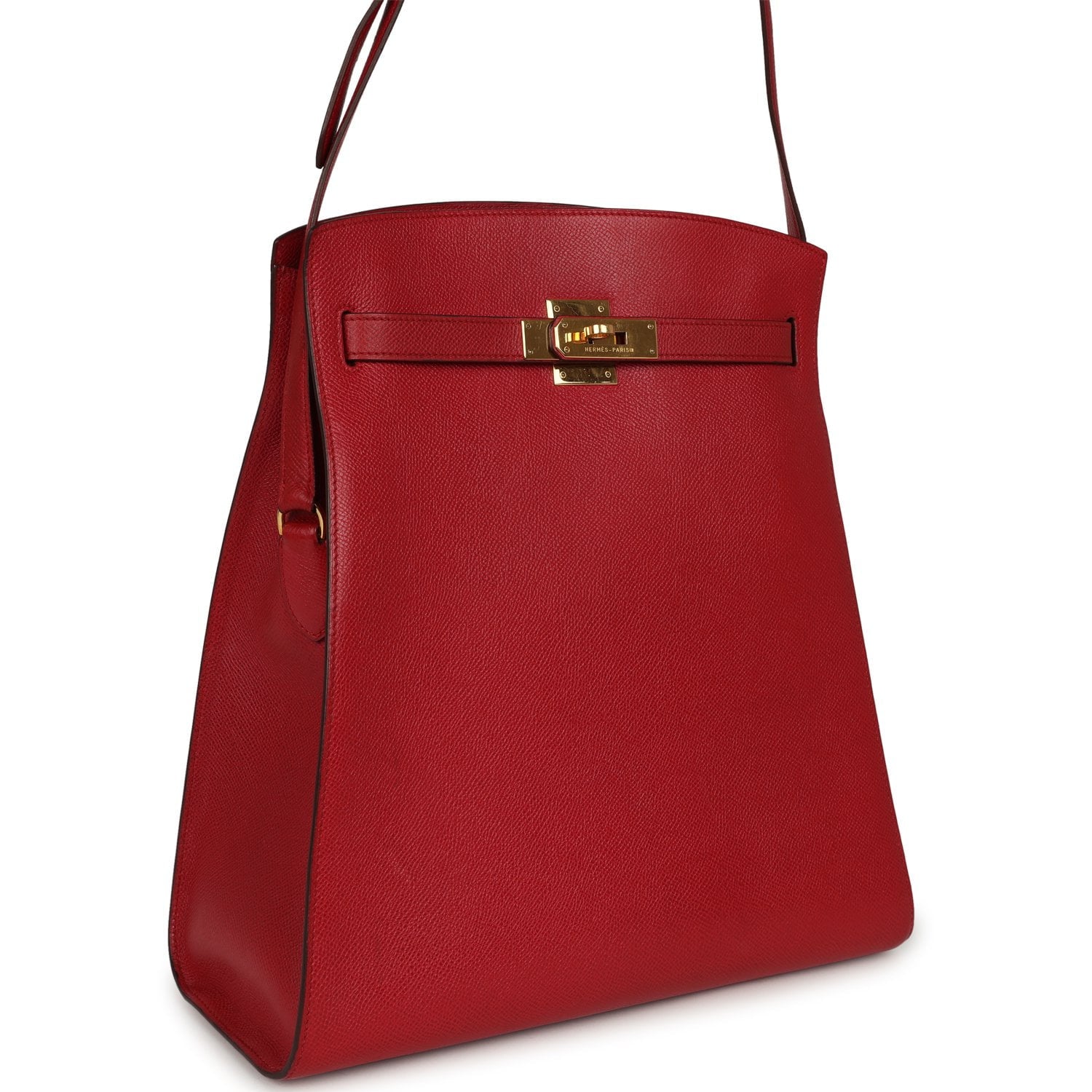 HERMÈS Kelly Sport 29 GM Rouge Vif Courchevel Gold Hardware