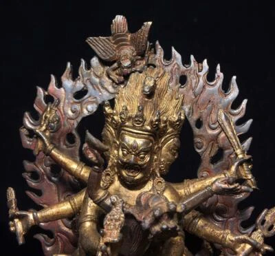 24CM Old Chinese Bronze Statue Buddha N1617