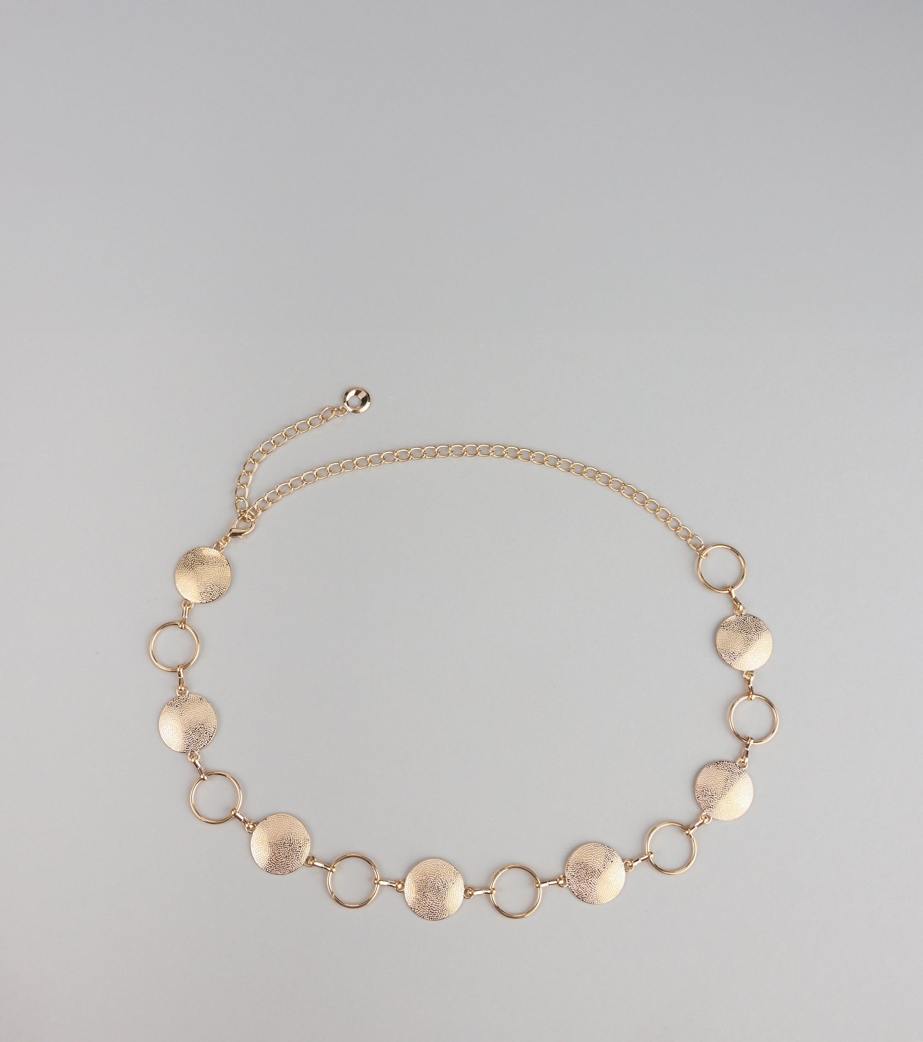 Looped In Luxe Disc Chain Belt