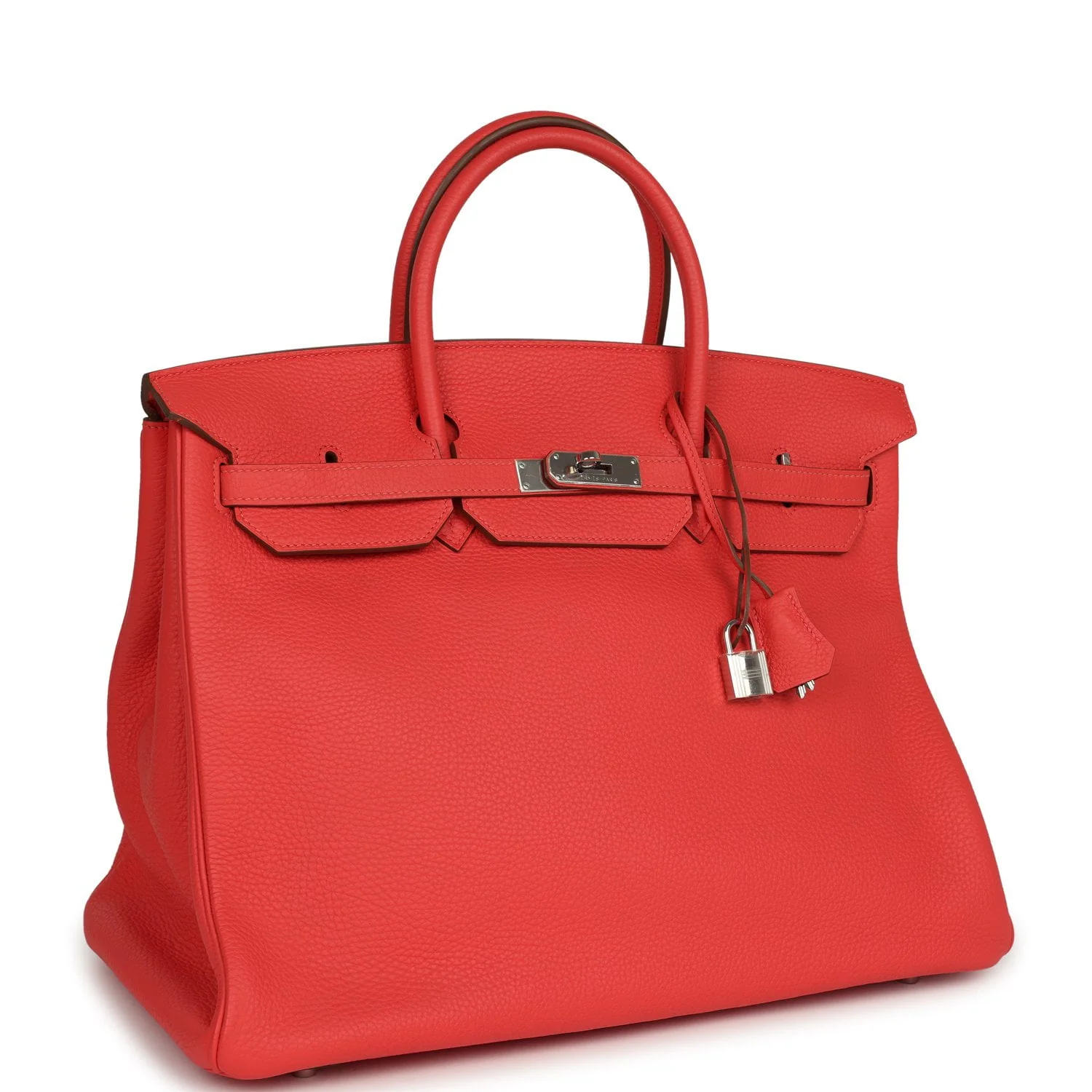 HERMÈS Birkin 40 Rose Jaipur Togo Palladium Hardware