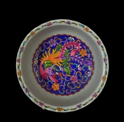 28CM Old Chinese Song Ru Yao Ru Kiln Brush Washer w/phoenix N924