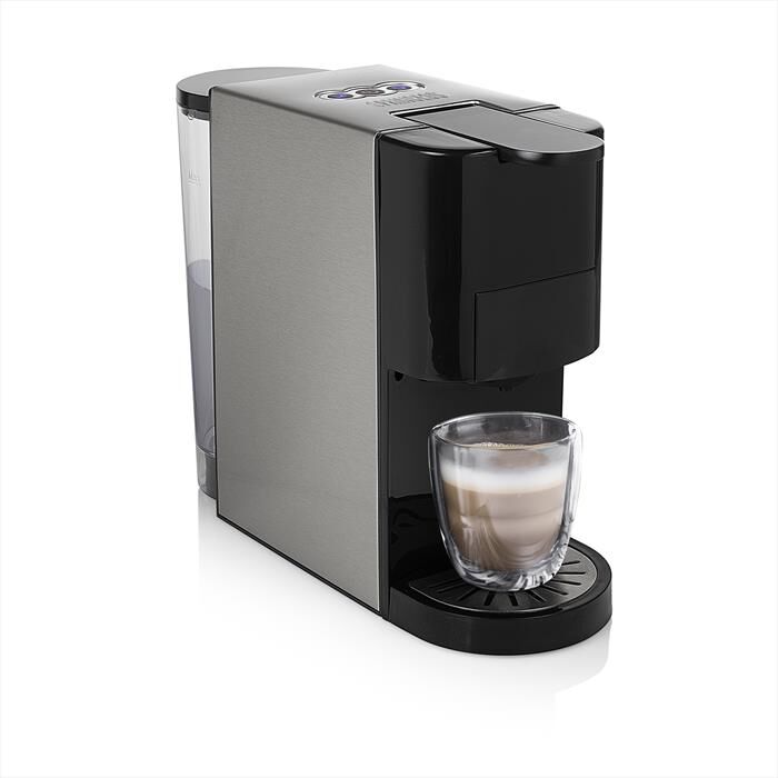 PRINCESS - Macchina da caffè a Capsule Nespresso 249451-nero/acciaio