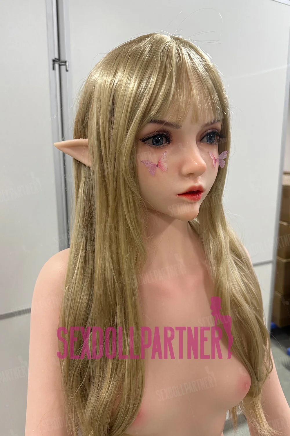 US Stock - Hazel 4.92ft/ 150cm #M8 Head Flat-chested Lovely ELF Real-life Blowjob Hentai Sex Doll
