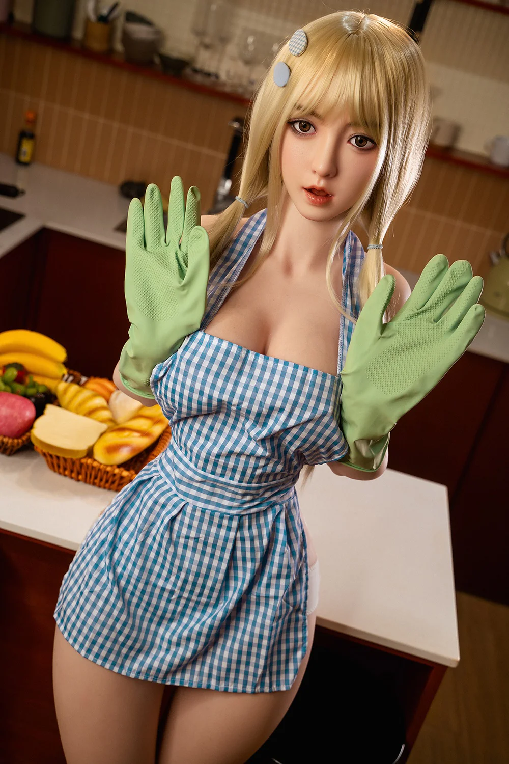 Dulcie 5.18ft /158cm #600 Full Silicone Real Life Big Boobs Sweet Blonde Full Size Sex Doll For Blowjob