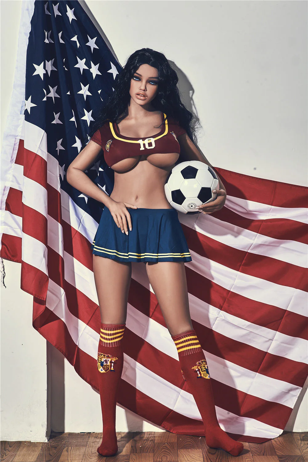 US Stock - Irontechdoll Jane 5ft34/ 163cm #56 Head TPE Huge Boobs Sexy Football Sex Doll