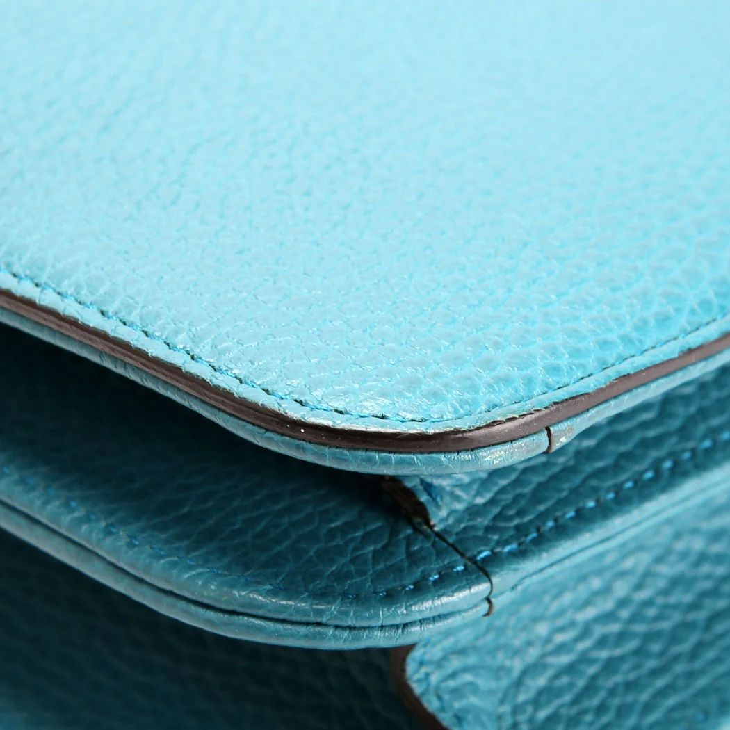 510303 Interlocking GG Shoulder Turquoise