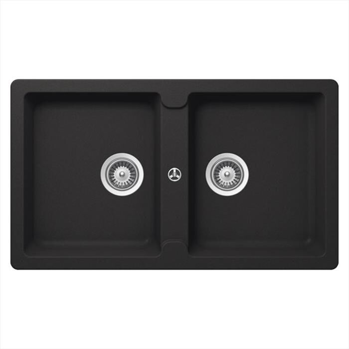 GLEM GAS - Lavello lneare LS286A 2 vasche-ANTRACITE