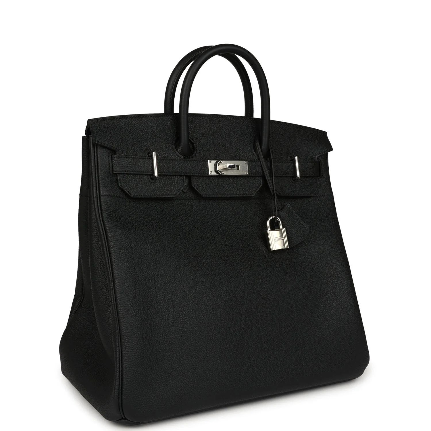HERMÈS HAC Birkin 40 Black Togo Palladium Hardware