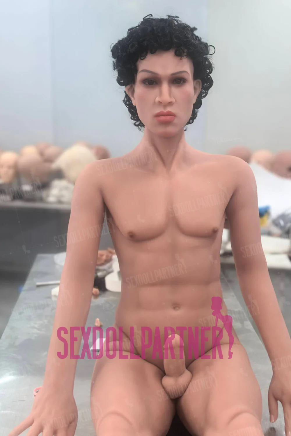 Albin 5ft48 / 167cm Head TPE Strong Dark Tan Athletic Adult Male Love Sex Doll