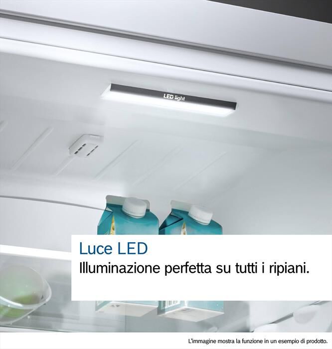 BOSCH - Frigorifero Combinato KGN49OCAF Classe A 203x70 cm-Acciaio