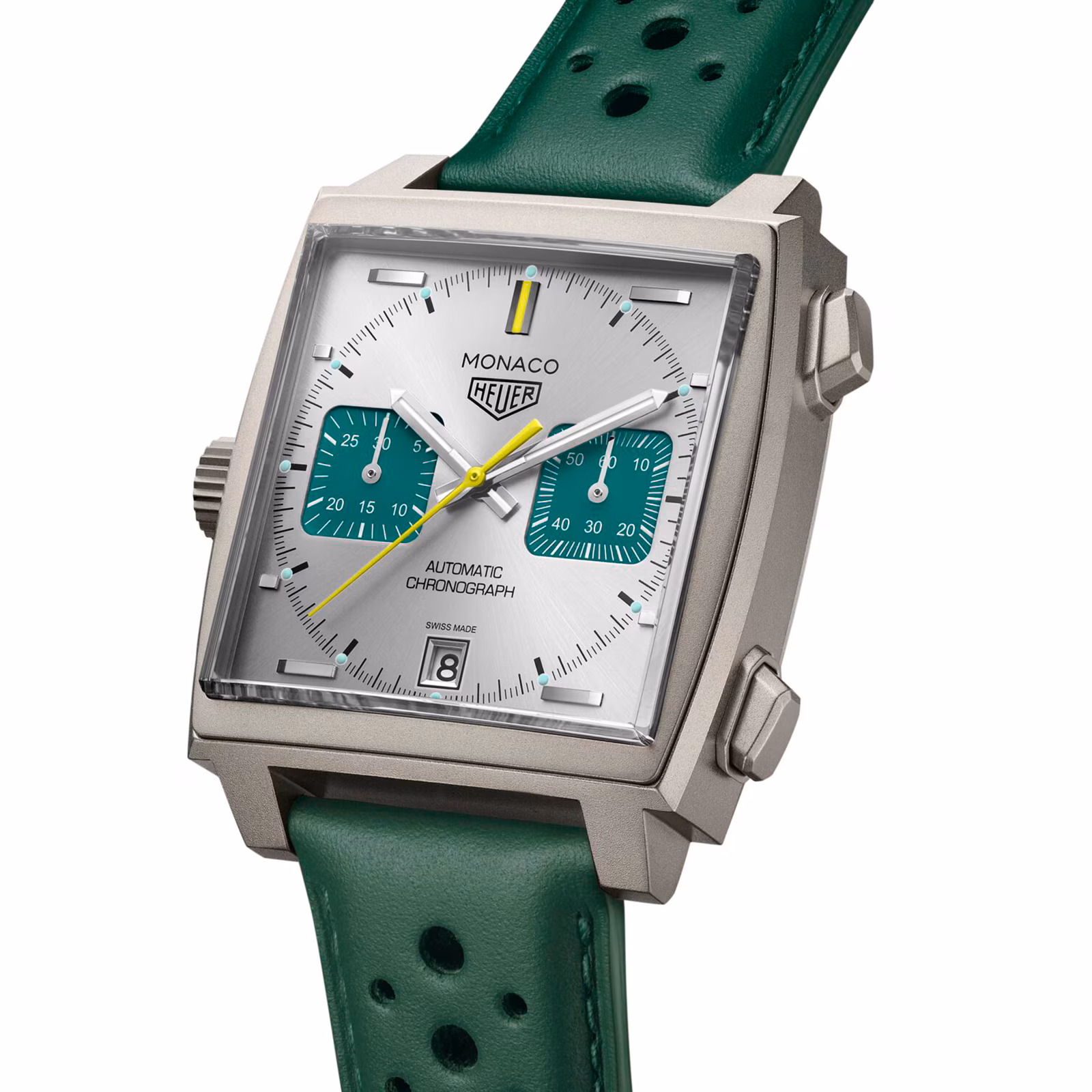 【7A Quality】TAG Heuer Monaco Chronograph Racing Green 39mm Mens Watch CAW218E.FC6565