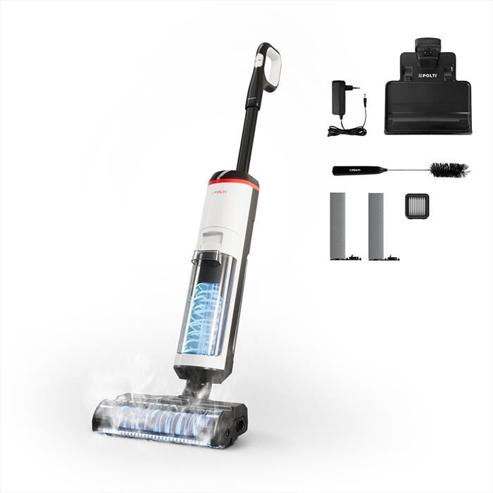 POLTI - Lavapavimenti ROLLYSTEAM WD30C-bianco/nero
