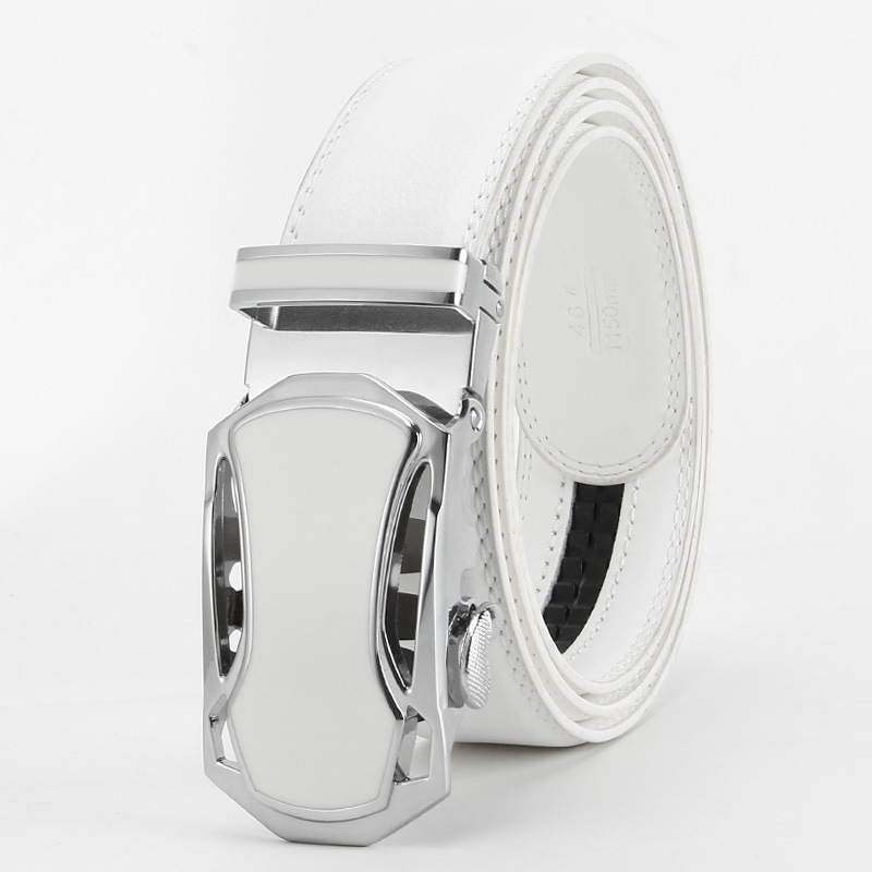 Men's Business Casual PU Leather Automatic Buckle Belt