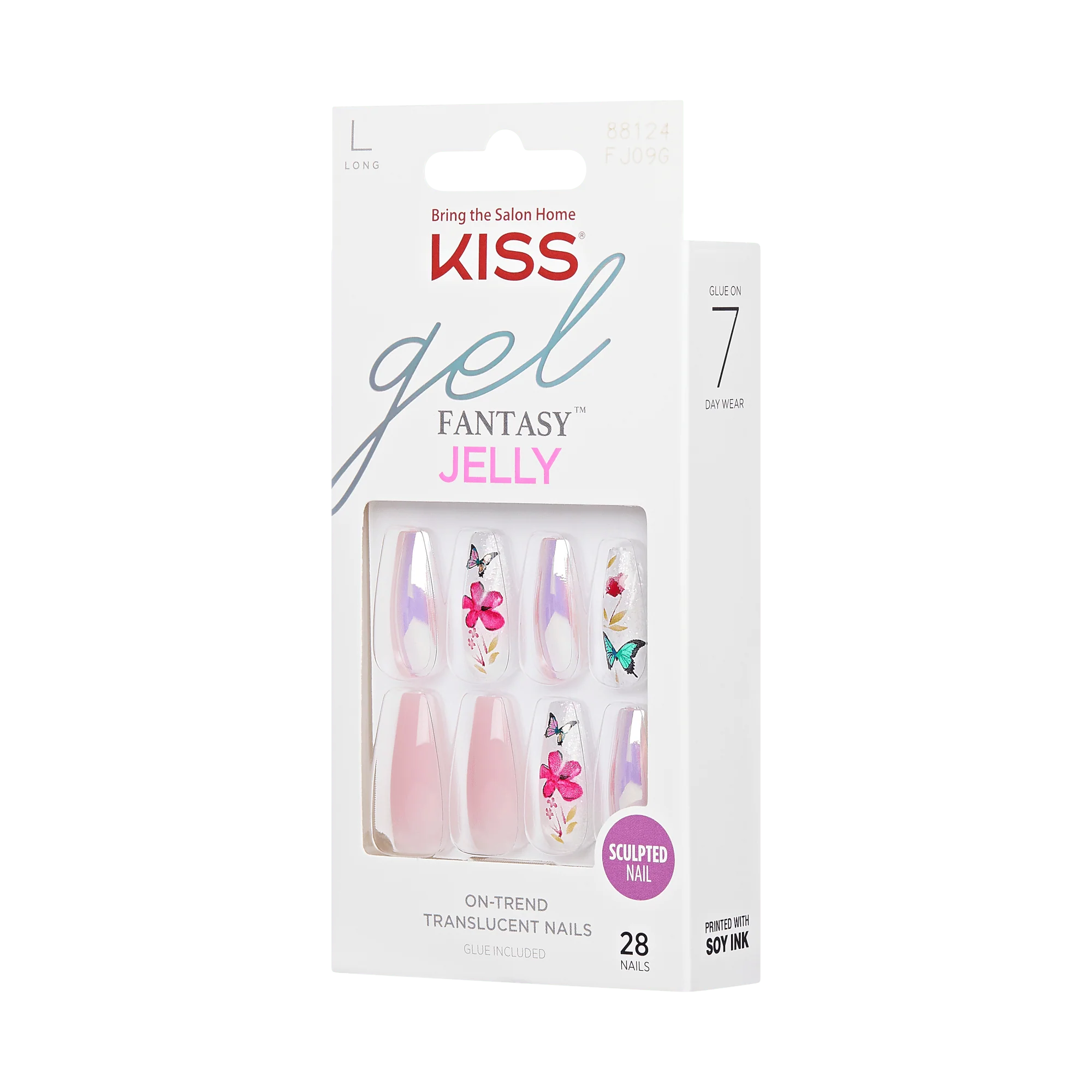 KISS Gel Fantasy Jelly Press On Glue Nails - Jelly Cookie