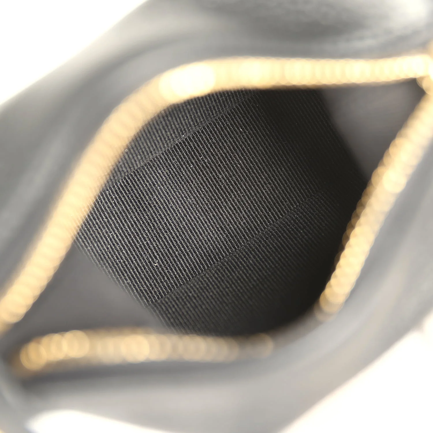 Chanel Micro Top Handle Round Hobo Pouch Black Grained Calfskin Gold Hardware