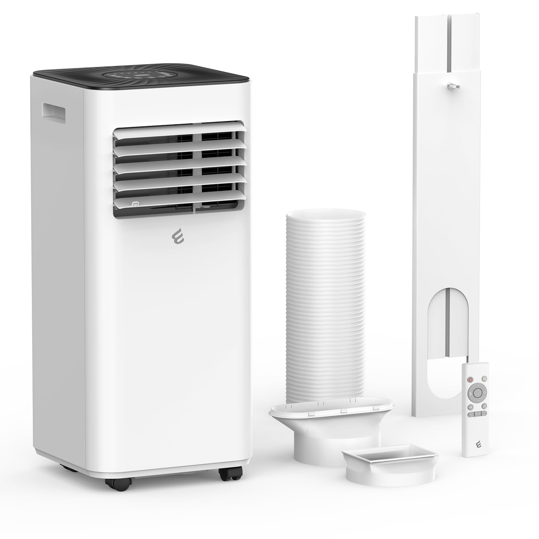 10,000 BTU portable air conditioner with remote control, suitable for rooms up to 450 square feet