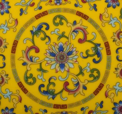 Qianlong Signed Old Antique Chinese Famille Rose Dish W/flowers