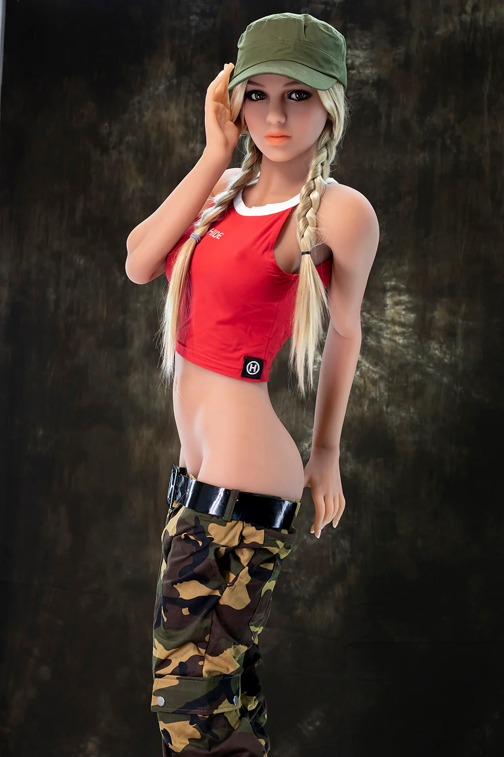 US Stock - Abigail 5ft45 / 166cm #174 Head TPE Hot Army Girl Sex Doll