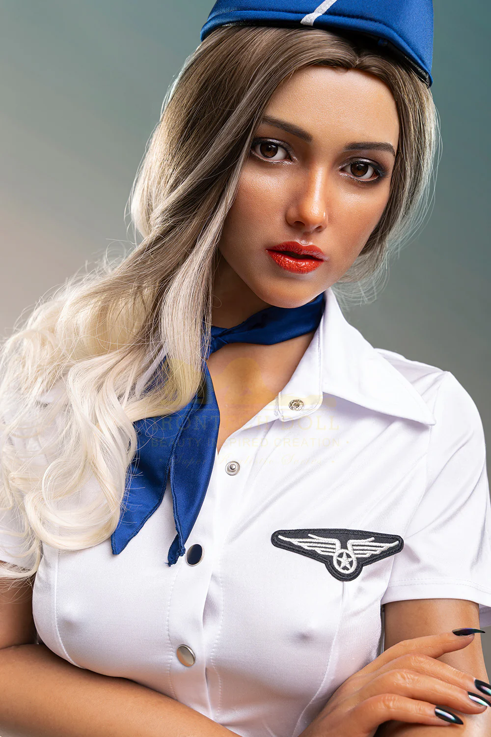 Irontechdoll Salome 5ft54 / 169cm S44 Head Full Silicone Dark Tanned Full Size Sex Doll With Medium Boobs