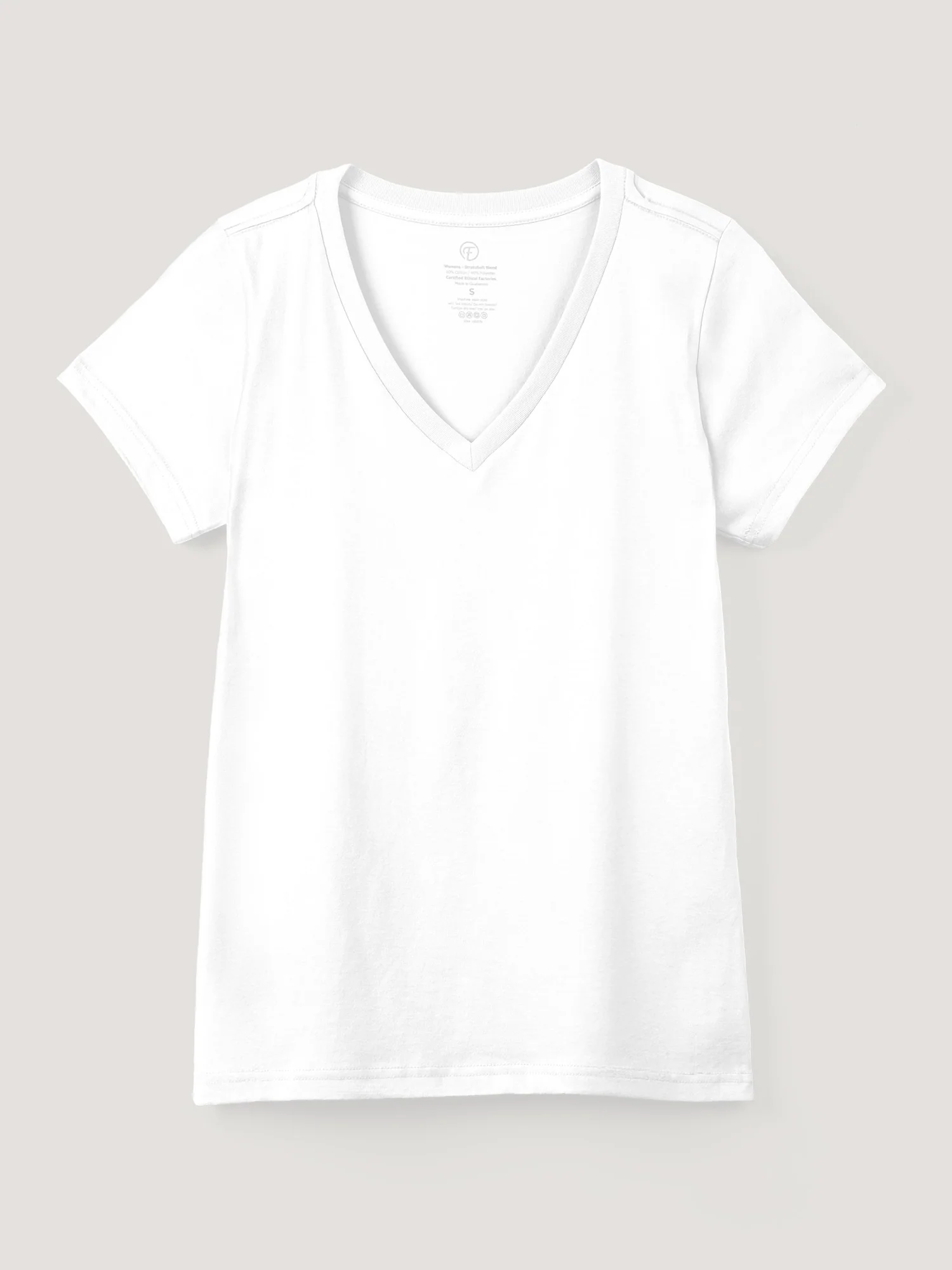 White Everyday V-Neck Tee