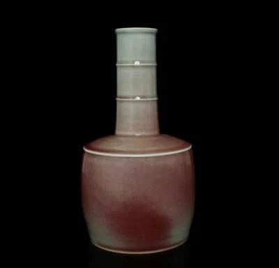 Old Fine Chinese Jun Kiln Yoabian Glaze Gourd Vase