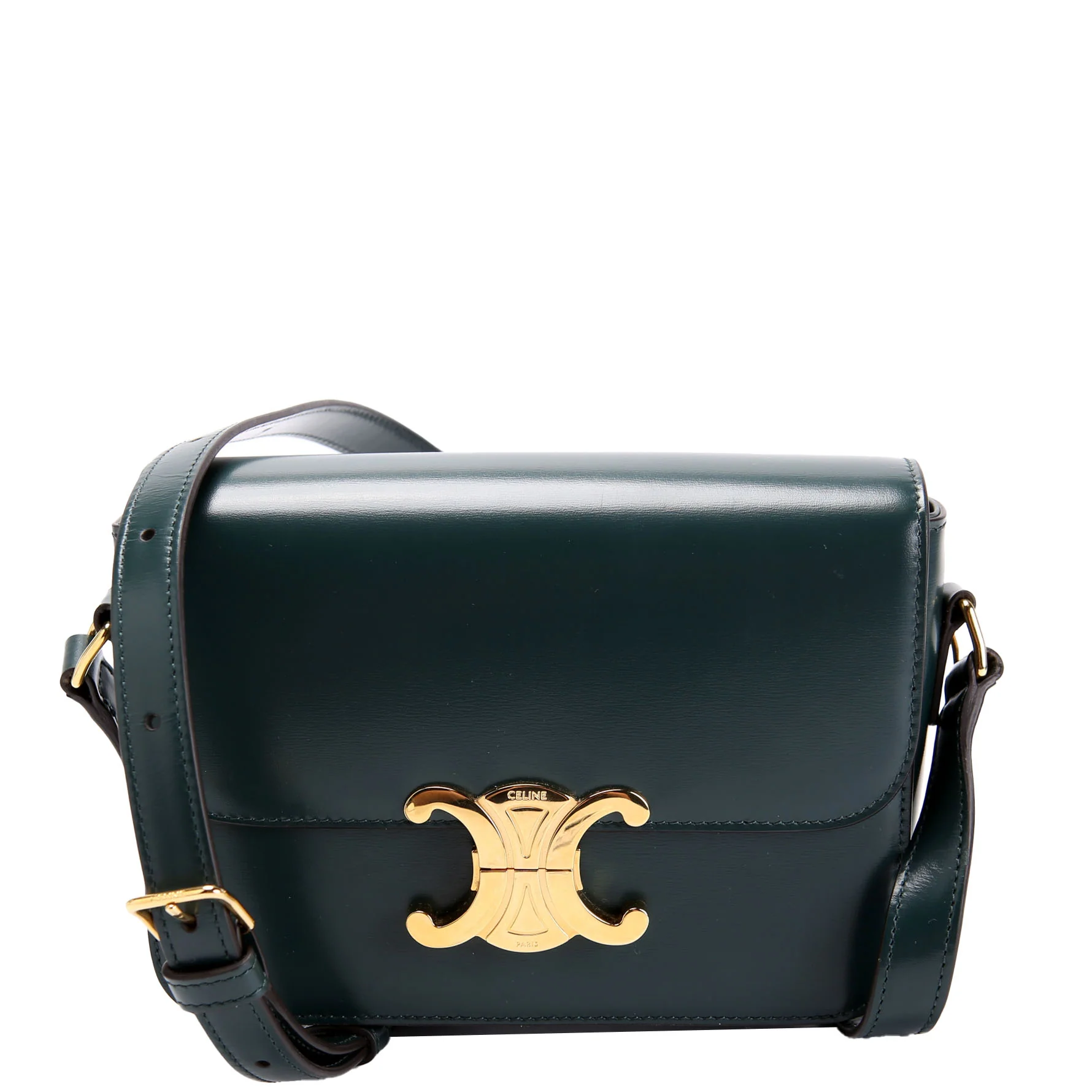 Teen Triomphe Bag Triomphe Calfskin Green