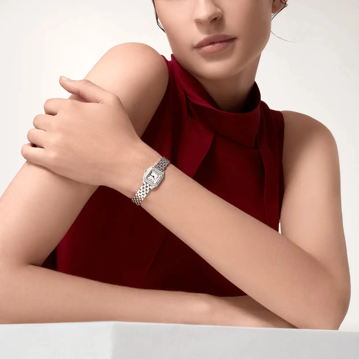 CARTIER PANTHERE Mini Model White Gold Diamond WJPN0046 - United Luxury