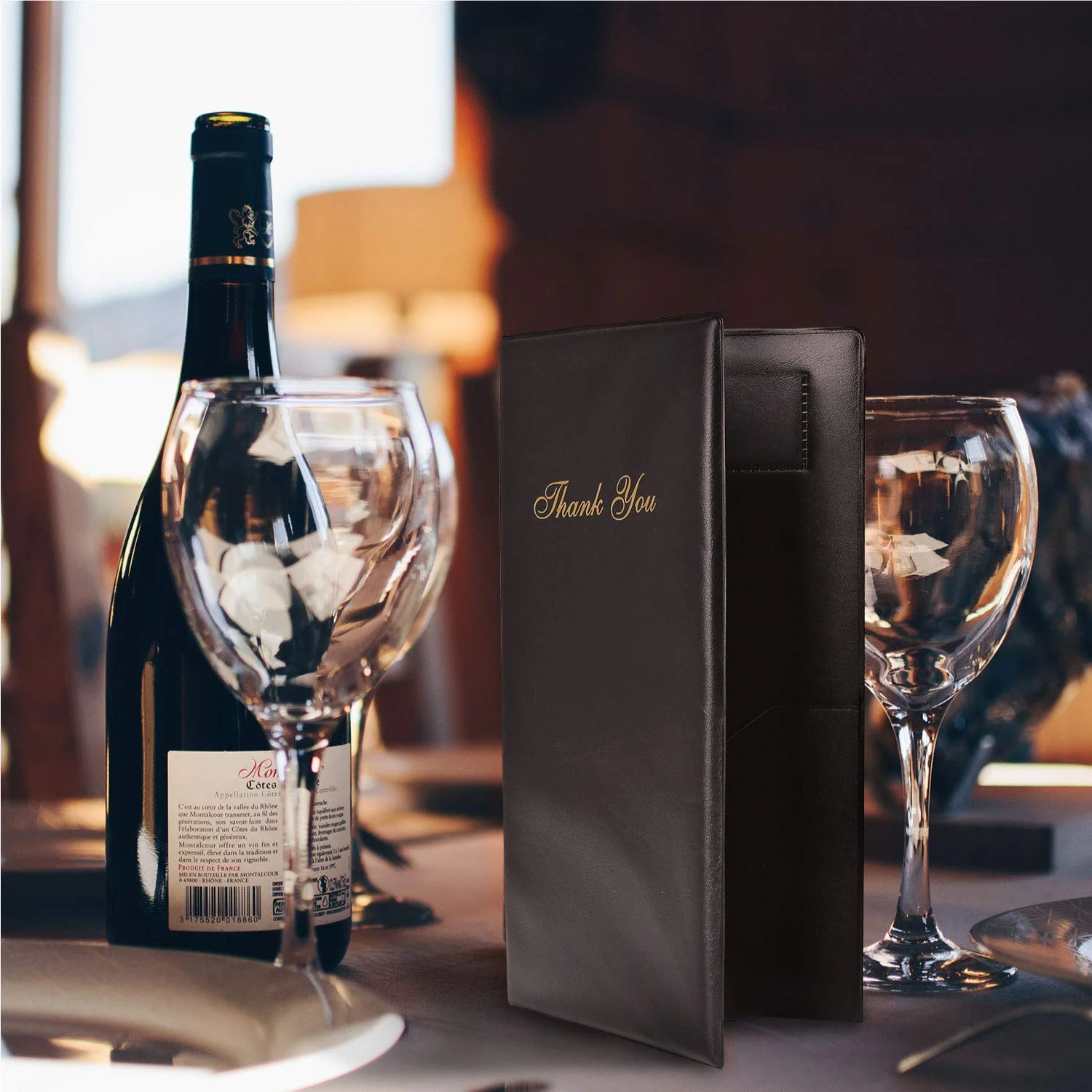 Plastic Check Presenters for Restaurants, Guest Card Holder, Bill Book