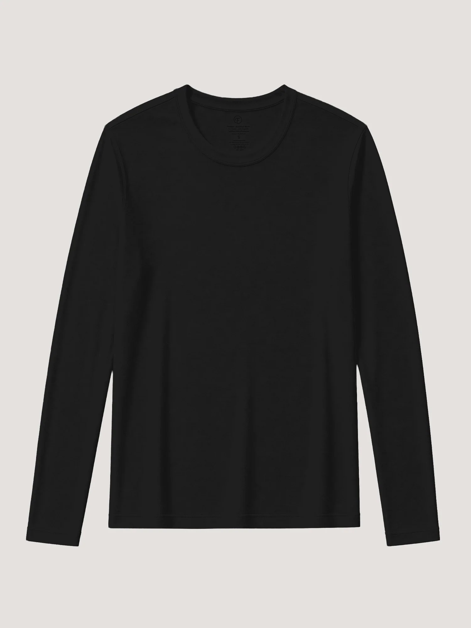 Women's Black Long Sleeve Crew