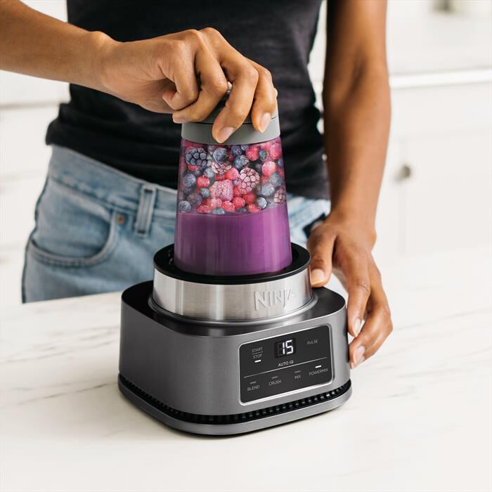 NINJA - Frullatore 2 in 1 POWER NUTRI CB100EU-GRIGIO/NERO