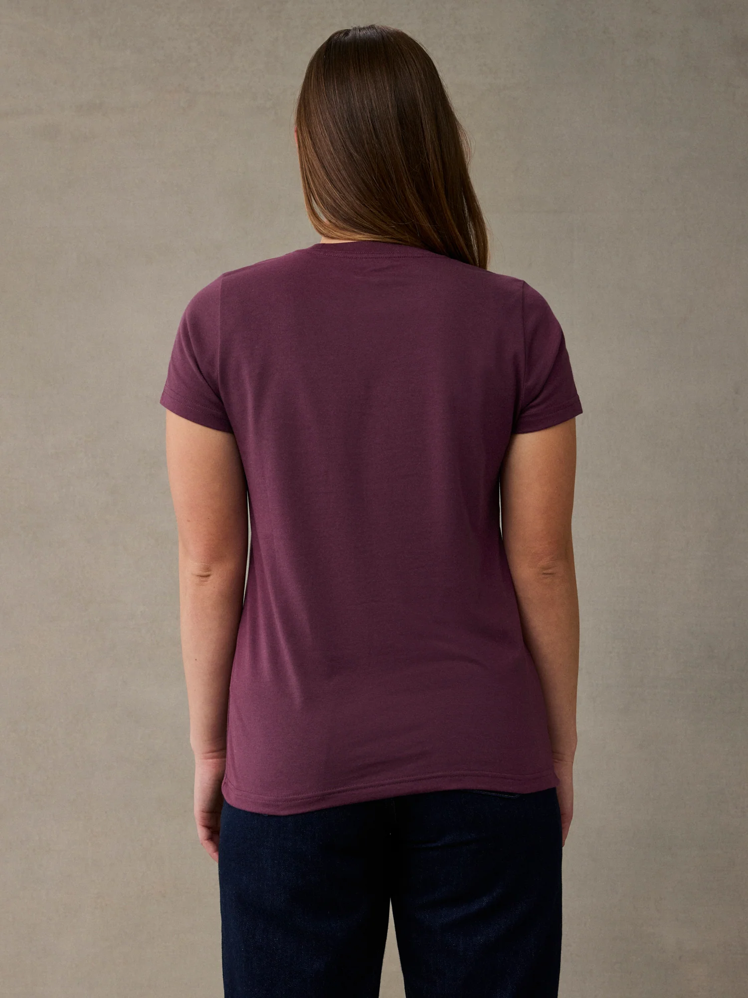 Merlot Everyday Crew Neck Tee