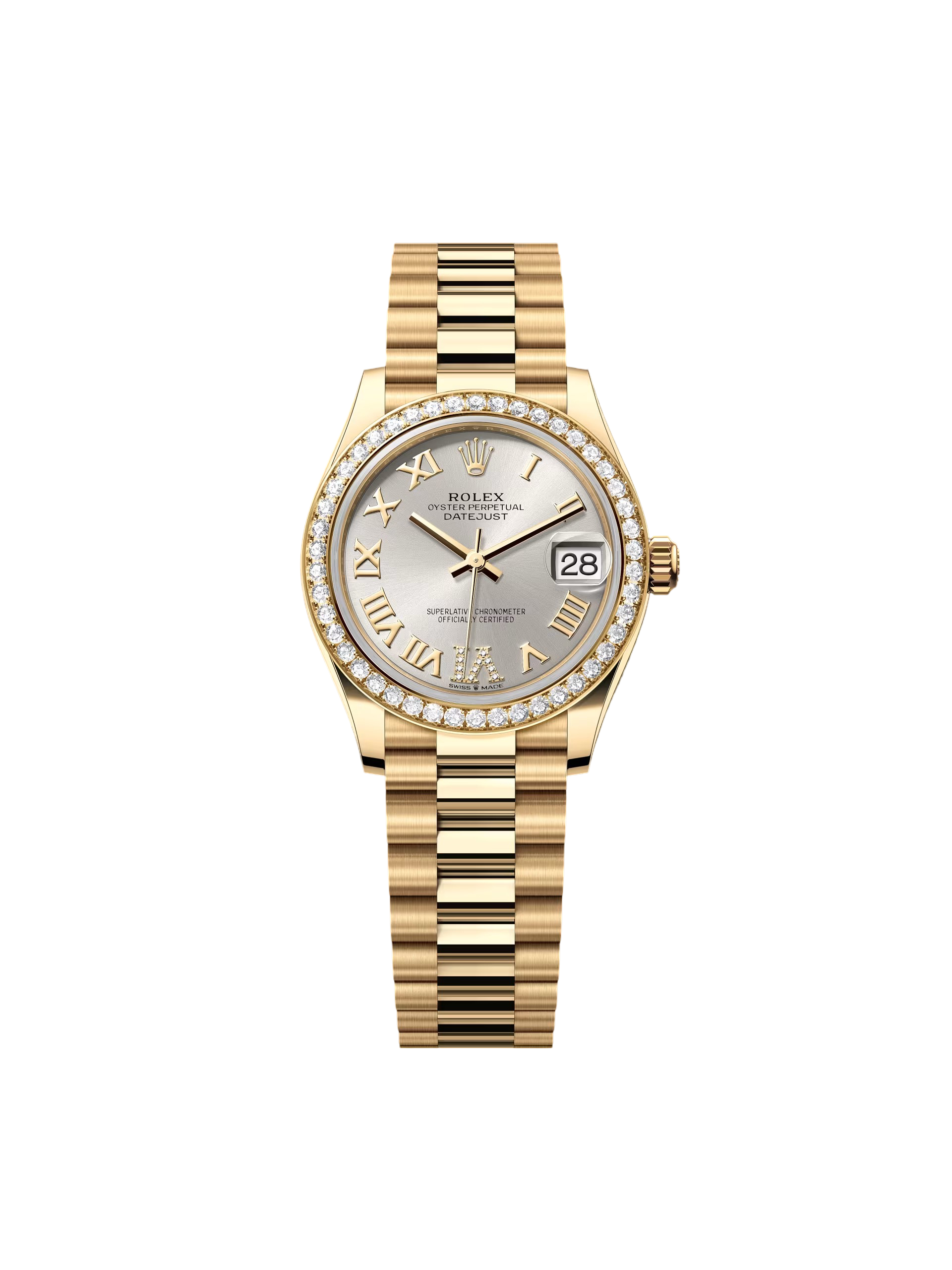 RLX Datejust m278288RBR-0020 Silver 31mm Dial President Bracelet Watch
