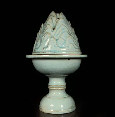 Old Chinese Song Ru Yao Ru Kiln Incense Burner w/hill CK750