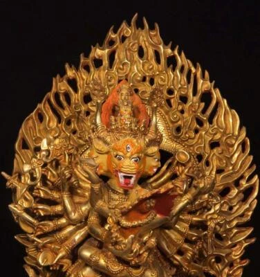 46CM Old Chinese Bronze Statue Buddha N1612