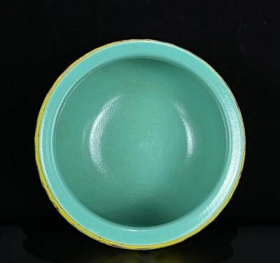 Qianlong Signed Old Chinese Colour Enamel Gilding Brush Washer W/dragon N860