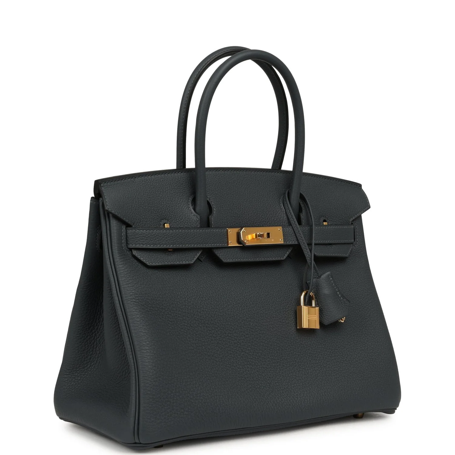 HERMÈS Birkin 30 Gris Misty Togo Gold Hardware