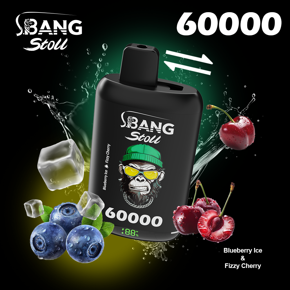 [Minimum order of two]Bang Stoll 60K Puffs 2-in-1 Prefilled Vape | Dual Flavor, Rechargeable