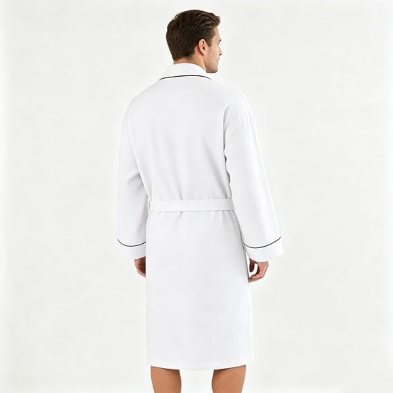 Men's Cotton Waffle Kimono Robe