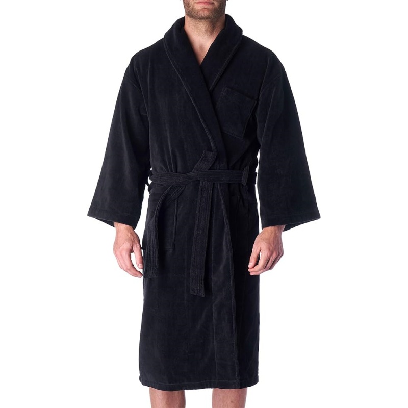 Alpine Swiss Pure Cotton Terry Cloth Men's Bathrobe