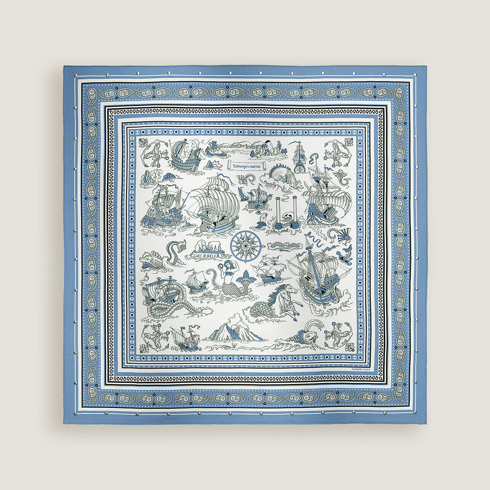 Tatouages Marins Bandana studded scarf 70