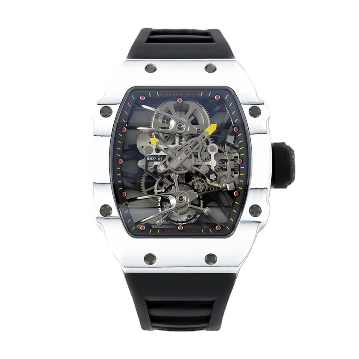 【7A Quality】Richard Miller RM 027-02 Tourbillon Rafael Nadal White NTPT
