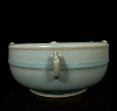 Old Chinese Ru Yao Ru Kiln Brush Washer w/ear N63