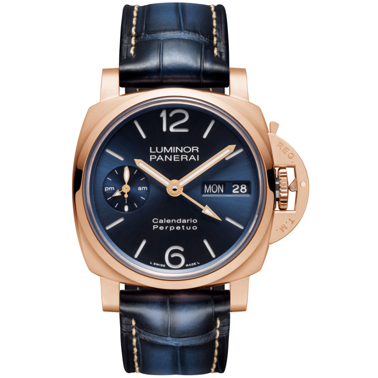【7A Quality】Panerai  Luminor Perpetual Calendar GMT Goldtech™  44mm PAM00742